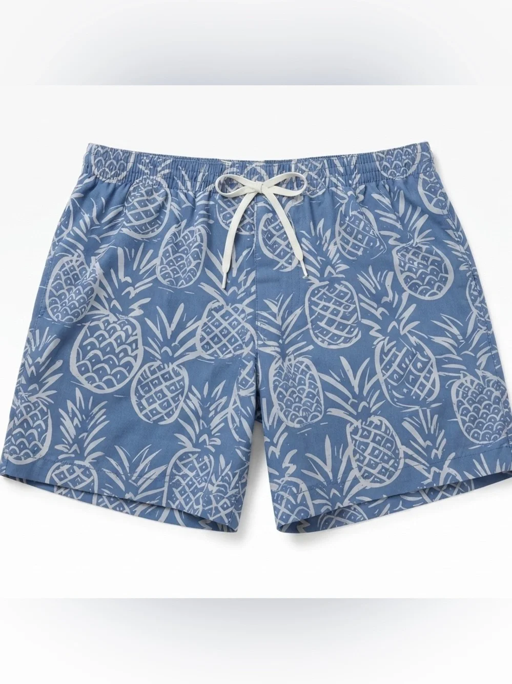 Chubbies Mens XL Pineapple Thigh-Napples Swim Trunks 5.5 Inseam Blue Shorts